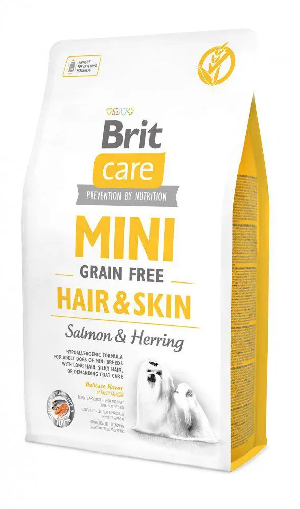 Brit Care Mini Hair &Skin 7кг - беззерновий гіпоалергенний корм для собак мініатюрних порід1